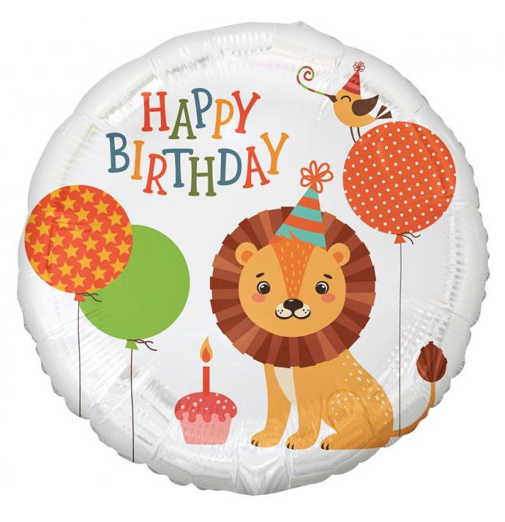 Folijas balons "Dzimšanas dienā", 36 cm