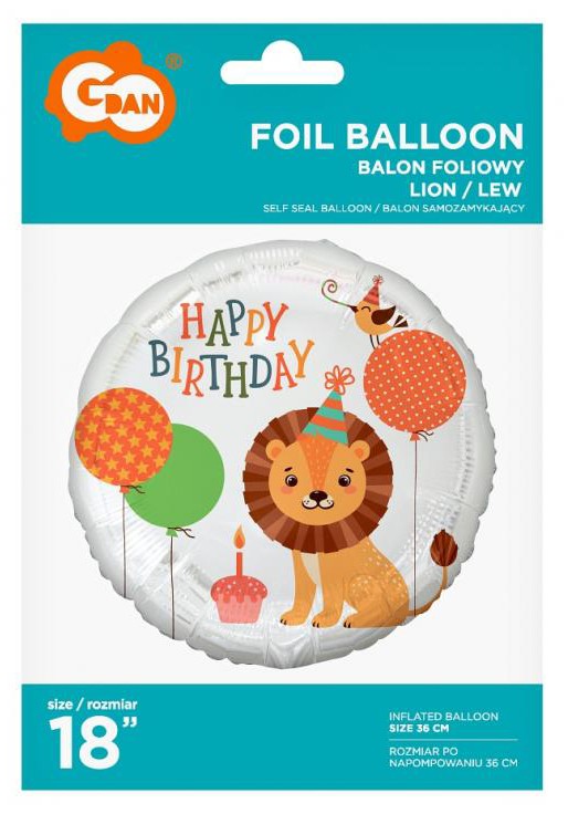 Folijas balons "Dzimšanas dienā", 36 cm