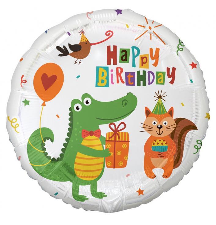 Daudz laimes dzimšanas dienā Krokodils Krokodils Daudz laimes dzimšanas dienā folijas balons 36 cm