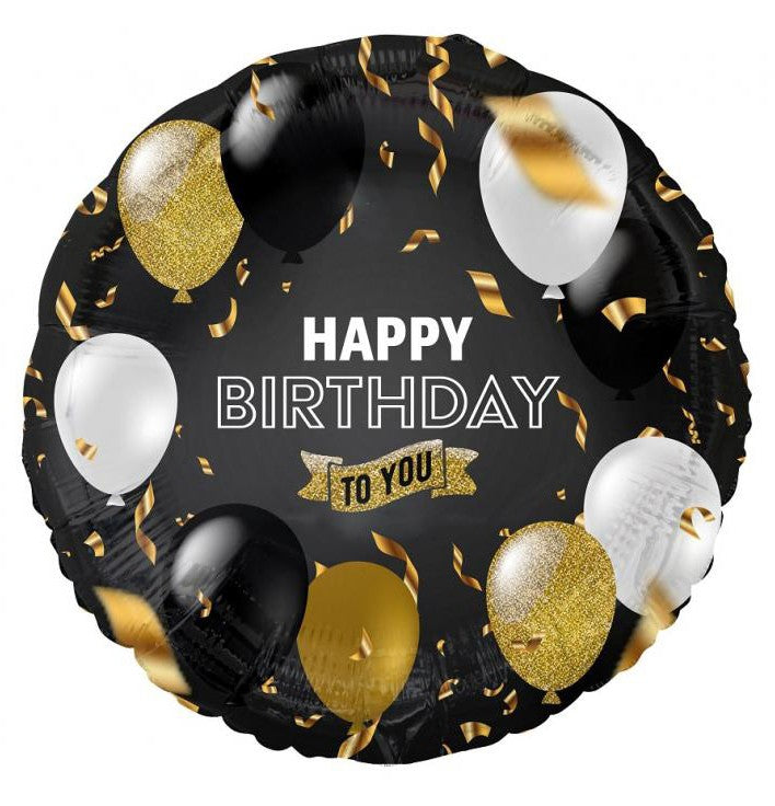 Daudz laimes dzimšanas dienā balons Folijas balons dzimšanas dienā 36 cm
