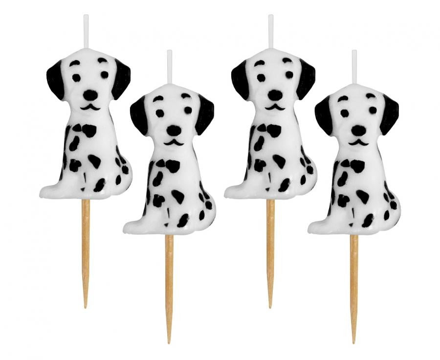 Dzimšanas dienas svece "Dalmata" (dzīvnieki), sveču komplekts (4 gab.)
