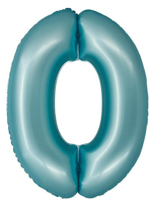 Folijas balons "Cipars gaiši zils, paklājiņzils", 76 cm