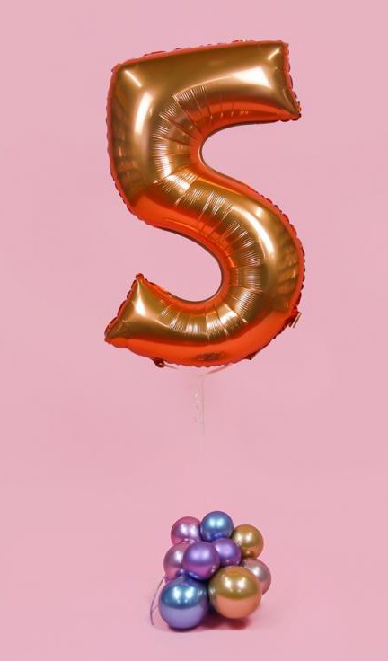 Folijas balons "Cipars Vara krāsā", 76 cm