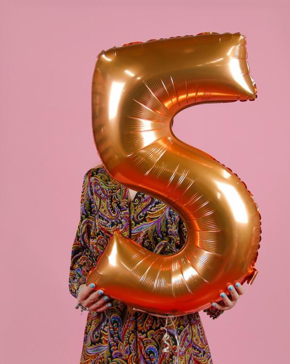 Folijas balons "Cipars Vara krāsā", 76 cm