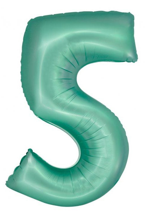 Folijas balons "Ciparu piparmētra", 76 cm, piparmētru krāsas