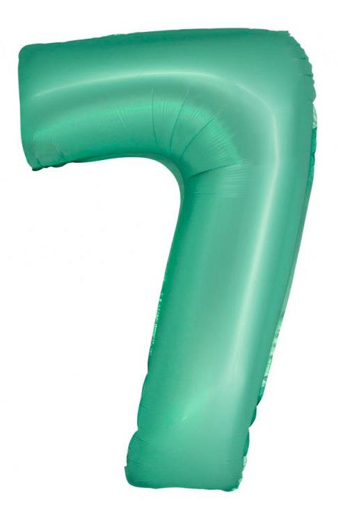 Folijas balons "Cimber Mint Mat" ar ciparu 7, 76 cm