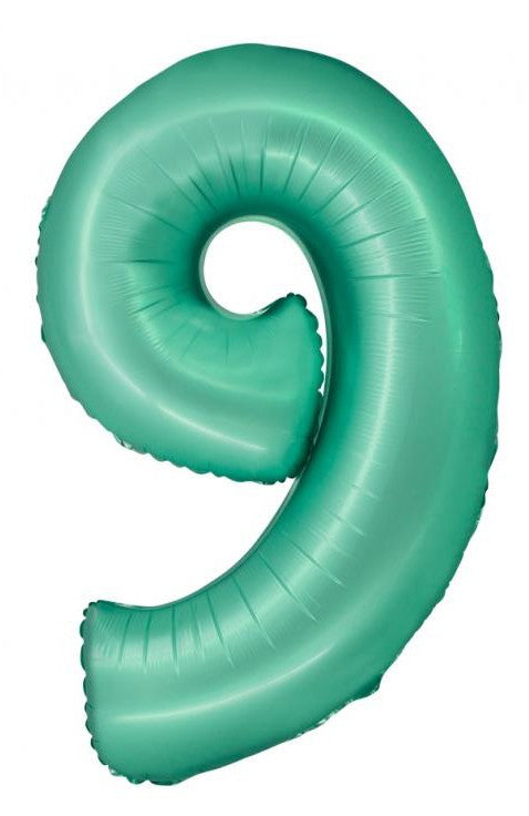Folijas balons "Ciparu piparmētru paklājiņš", 76 cm, skaitlis 9