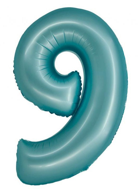 Folijas balons "Cipars gaiši zils, paklājiņzils", 76 cm