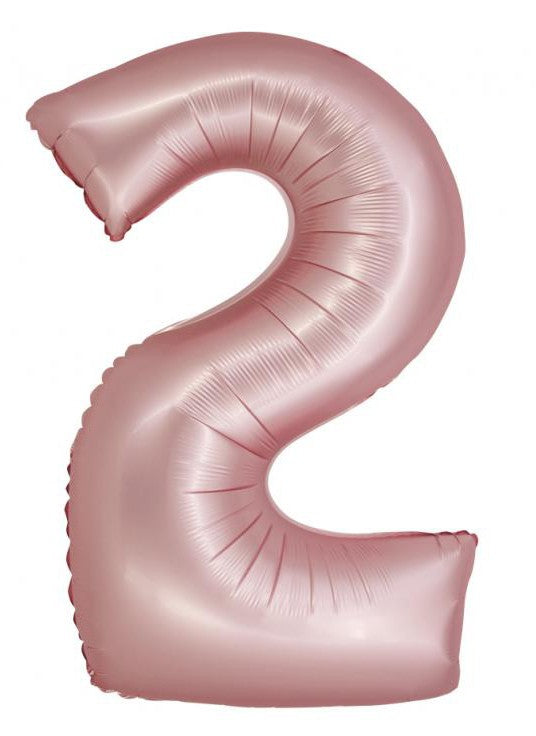 Folijas balons "Cipars gaiši rozā" "Paklājiņa rozā" 76 cm