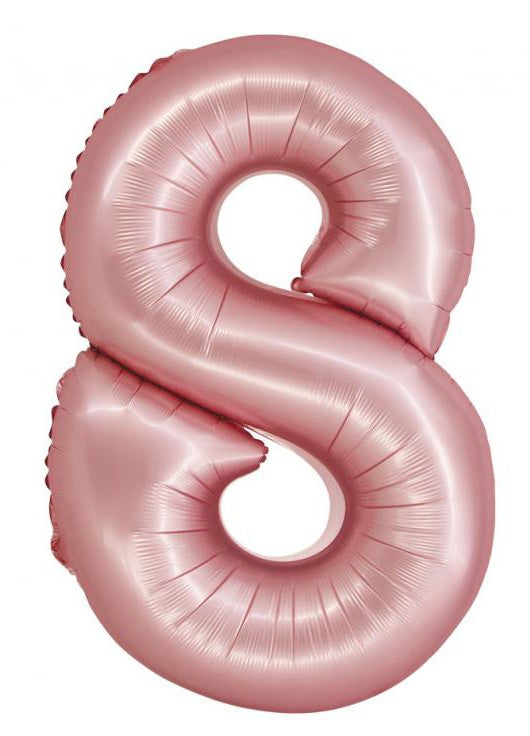 Folijas balons "Cipari gaiši rozā, paklājiņrozā", 76 cm