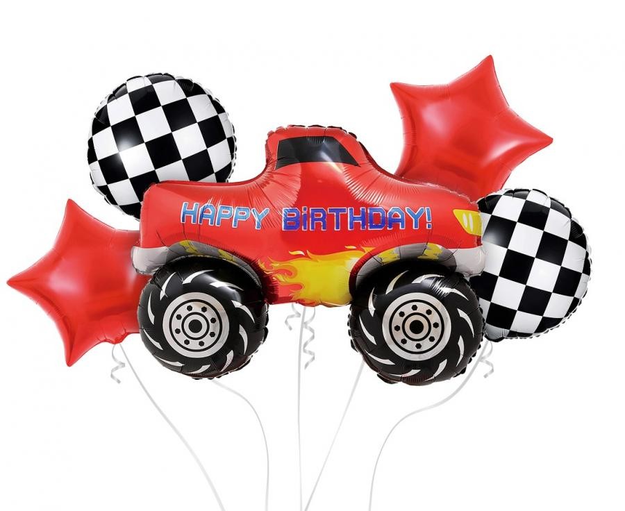 Folijas balonu komplekts "Monster Truck" ar 5 gabaliem