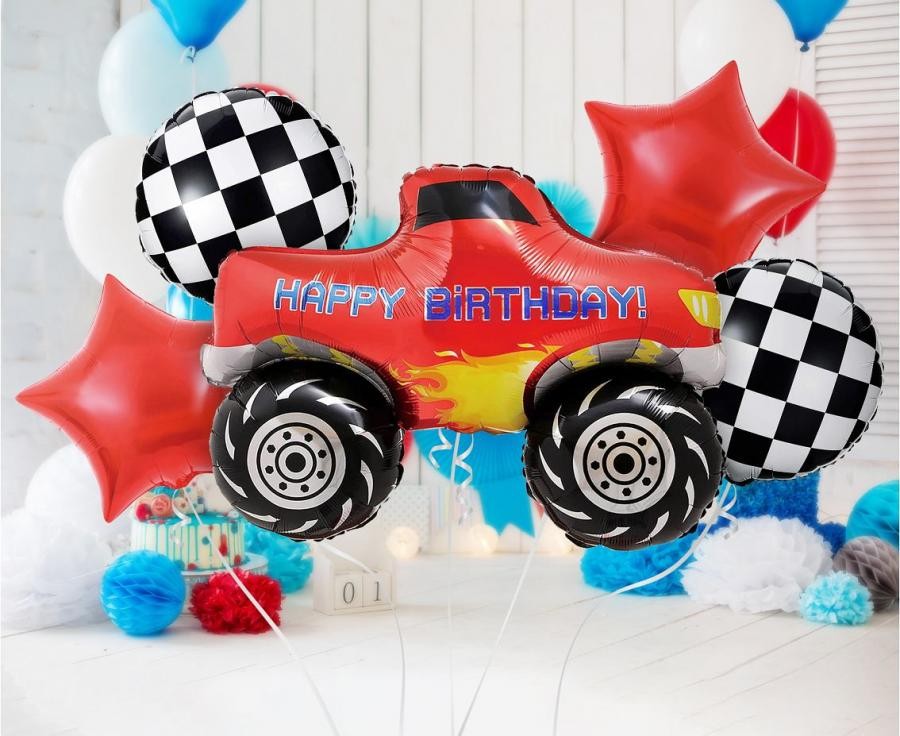 Folijas balonu komplekts "Monster Truck" ar 5 gabaliem