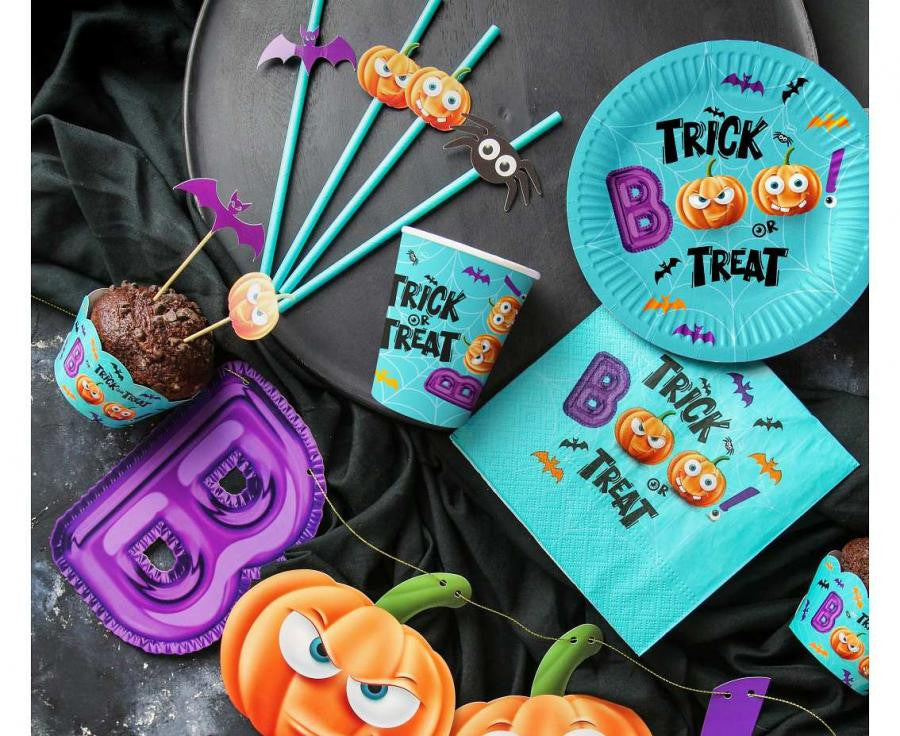 Halloween Boo papīra krūzītes 6 gab. 250 ml
