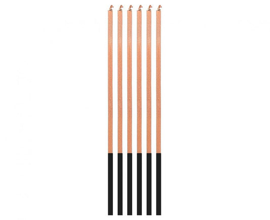 Colour Magic Flame Rose Gold kūkas sveces, 6 gab. komplekts