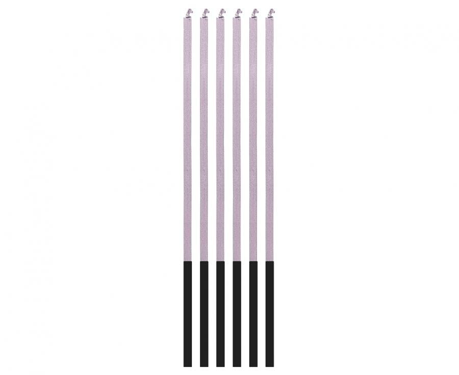 Colour Magic Flame Lilac, Ceriņu dzimšanas dienas svece, sveču komplekts 6 gab.