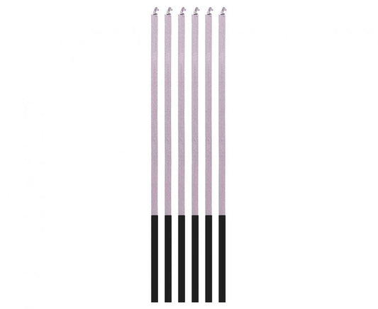 Colour Magic Flame Lilac, Ceriņu dzimšanas dienas svece, sveču komplekts 6 gab.
