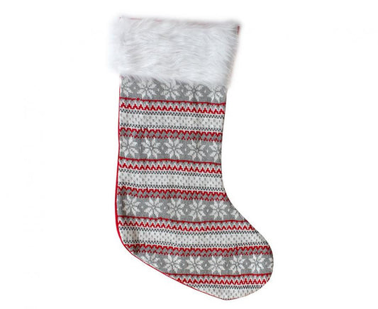 Ziemassvētku sniegpārslas, sniegpārslu Ziemassvētku zeķe, zābaciņš 55,5 cm