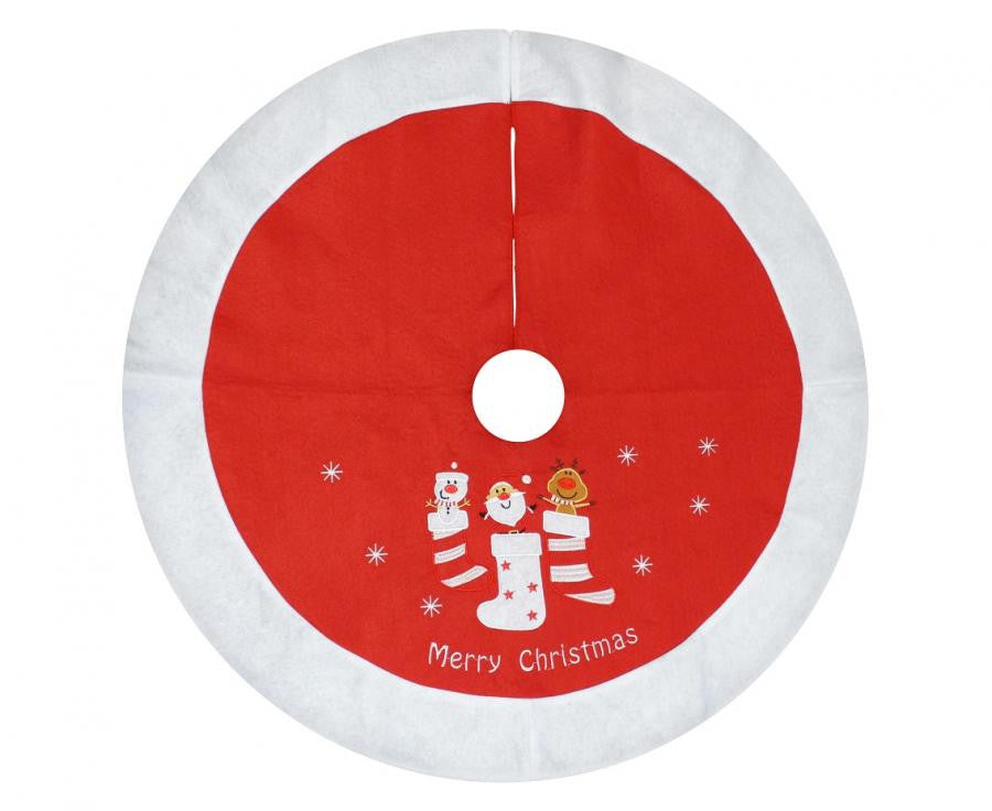 Ziemassvētku sarkanie koka svārki, paklājiņš 80 cm