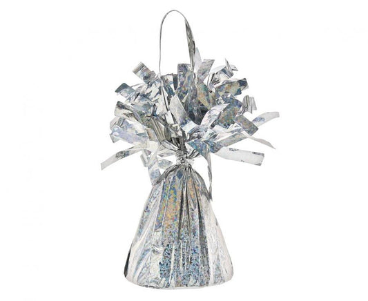 Krāsains hologrāfisks sudrabs, sudraba balons, balona svars