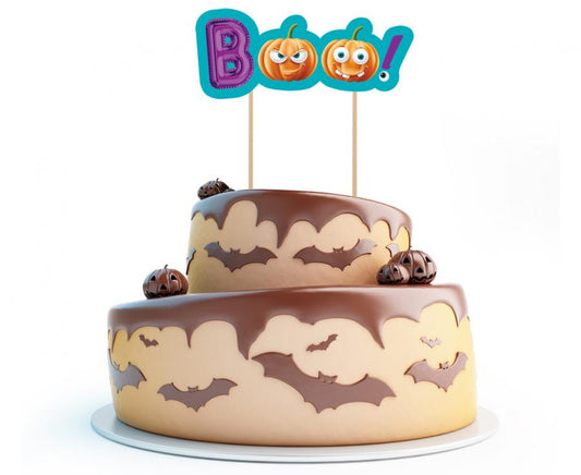 Helovīna Boo kūkas dekors 18 cm