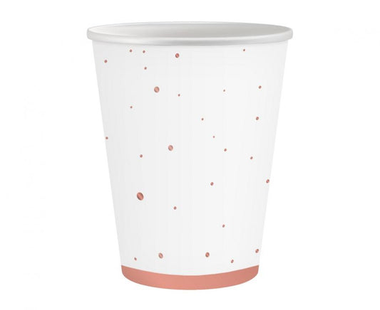 Krāsa "Rozā zelta" Celebrate Pink papīra krūzītes, 6 gab., 250 ml