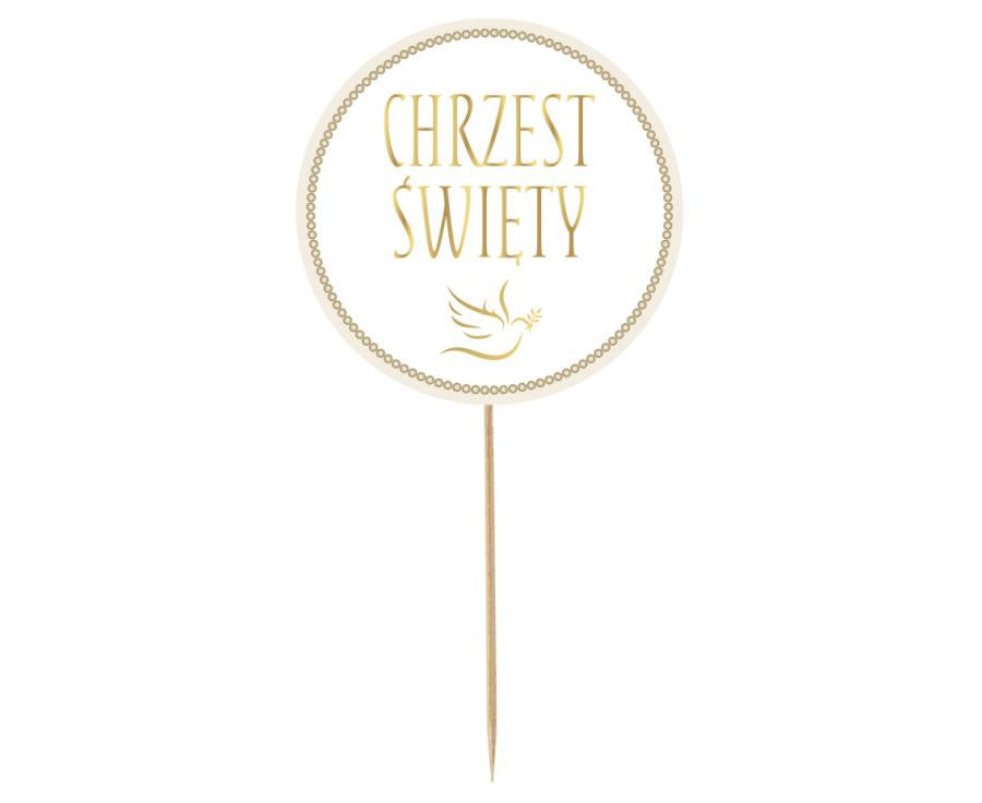 Kristību Chrzest ≈öwiƒôty kūkas dekorācija 14 cm