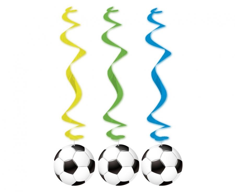 Futbols Futbols, lentīšu dekorāciju komplekts (3 gab.)