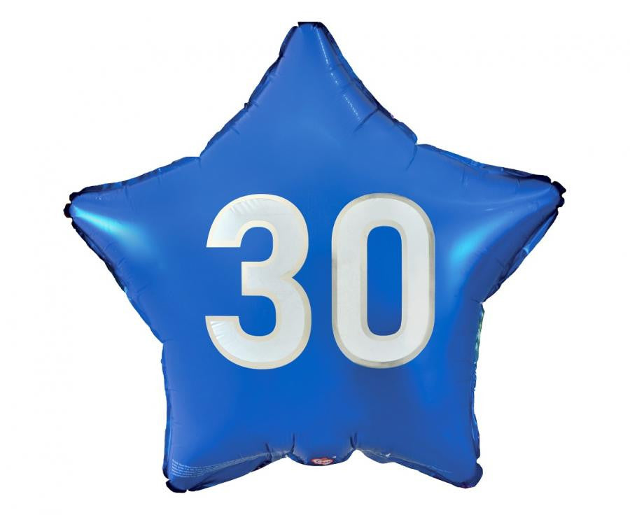 Folijas balons "Dzimšanas diena", 44 cm, 30 zvaigžņu, "Dzimšanas diena"
