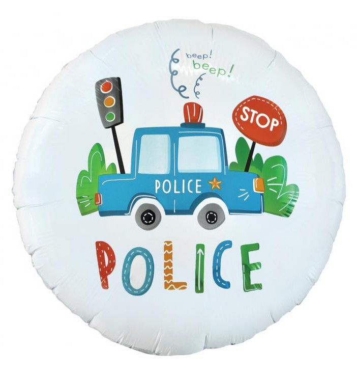 Policijas pīkstiens folijas balons 46 cm