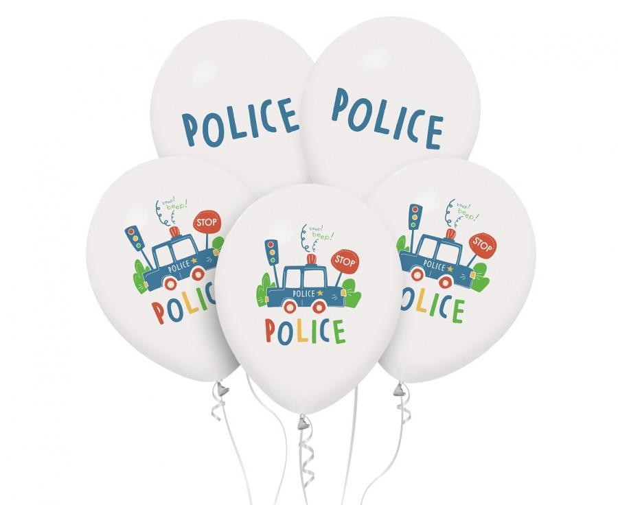 Policijas pīkstiena baloni, 5 gab. 12 collas (30 cm)