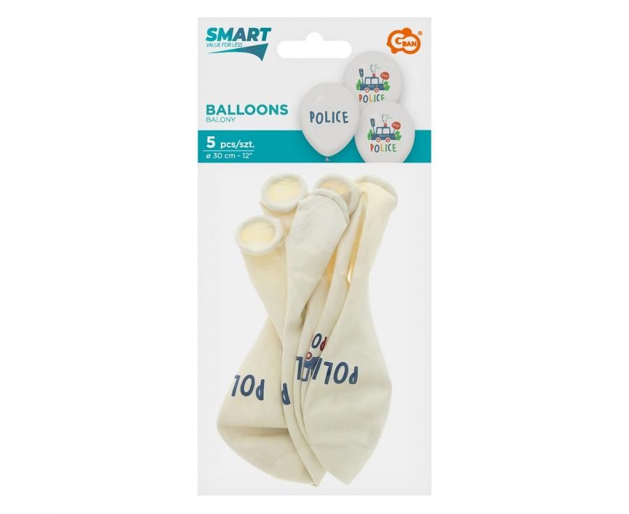 Policijas pīkstiena baloni, 5 gab. 12 collas (30 cm)