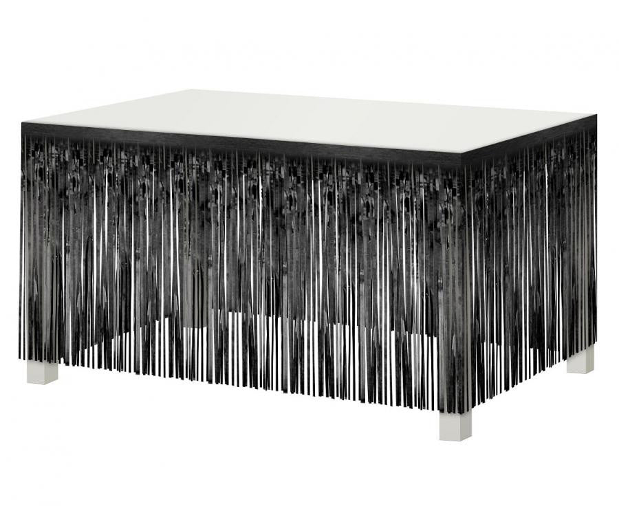 Ballīšu B&C melns galda dekors, melns, 300 cm
