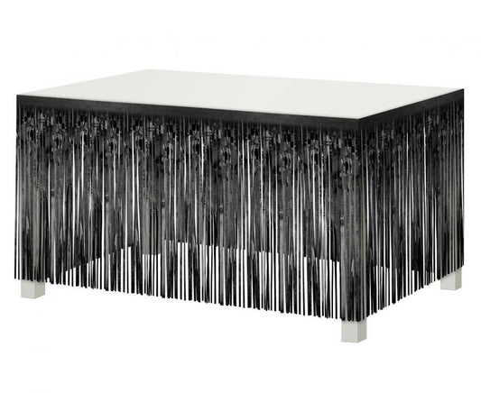 Ballīšu B&C melns galda dekors, melns, 300 cm