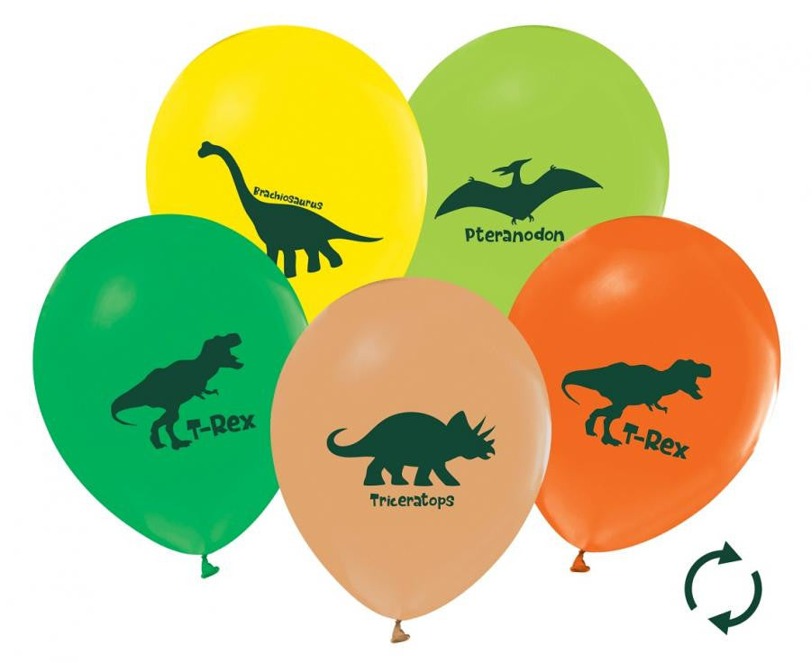 Dinozaurs Dinozauri, baloni, 5 gab. 12 collas (30 cm)