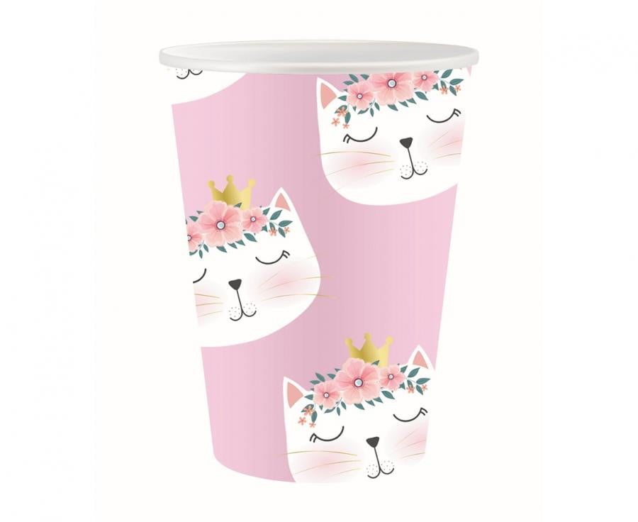 Kaķa Miega Papīra krūzīšu Komplekts, 6 gab., 250 ml