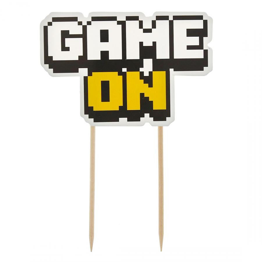 Gamer Game On rotaļu kūkas dekors 14,5 cm
