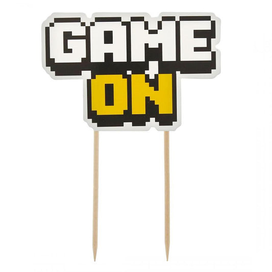Gamer Game On rotaļu kūkas dekors 14,5 cm
