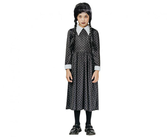 Helovīna gotiskā skolniece, skolnieces kostīms 130/140 cm