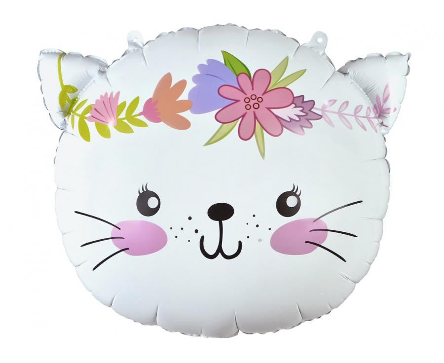 Kaķis Kaķa Zieds, folijas balons 44 cm