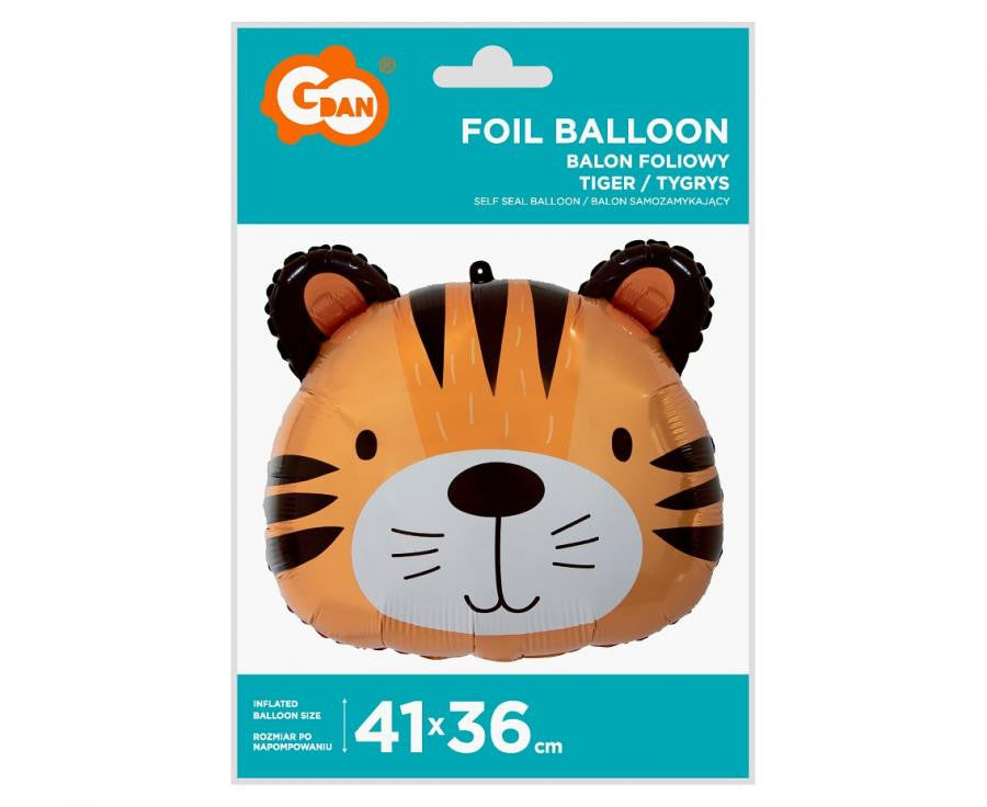 Folijas balons "Tīģera galva" 41 cm