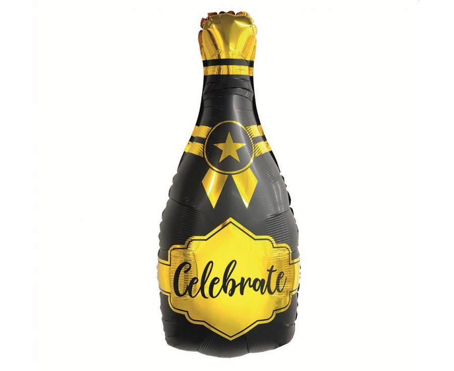 Folijas balons "Celebrate B&C Champagne", 76 cm, šampanieša pudele
