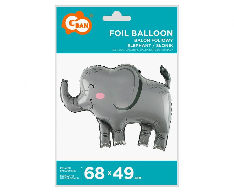 Folijas balons "Ziloņa pelēks", 68 cm