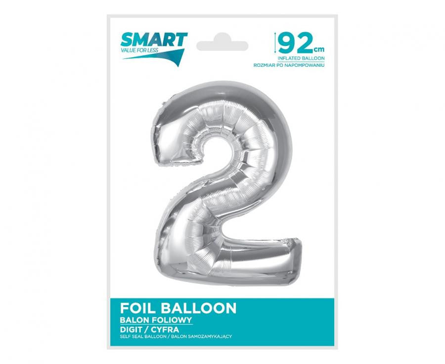 Folijas balons "Cipars 2", 92 cm