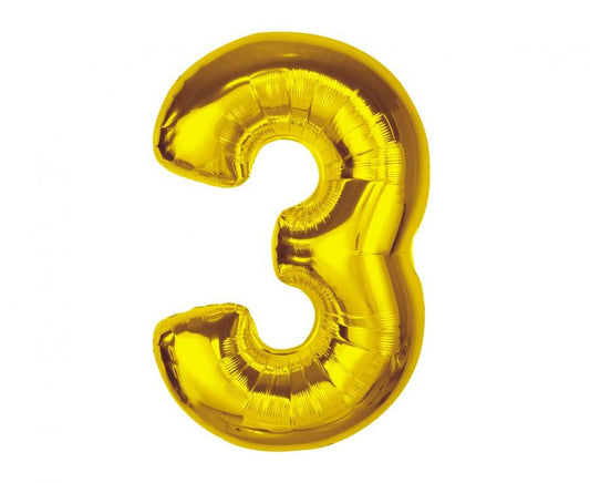Folijas balons "Cipars 3", 92 cm