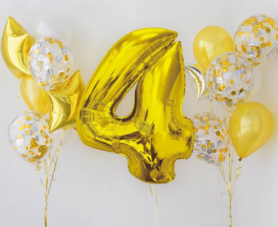 Folijas balons "Cipars Zelts" 92 cm