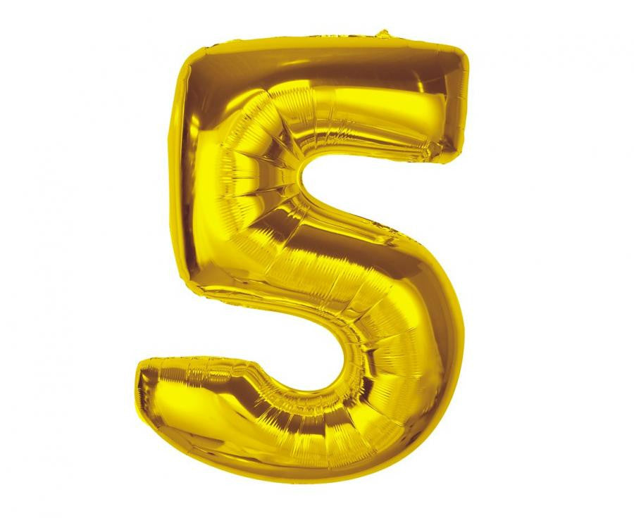 Folijas balons "Cipars 5", 92 cm