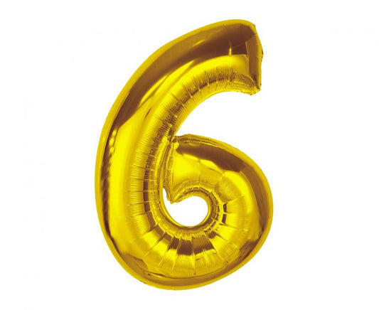 Folijas balons "Cipars 6", 92 cm