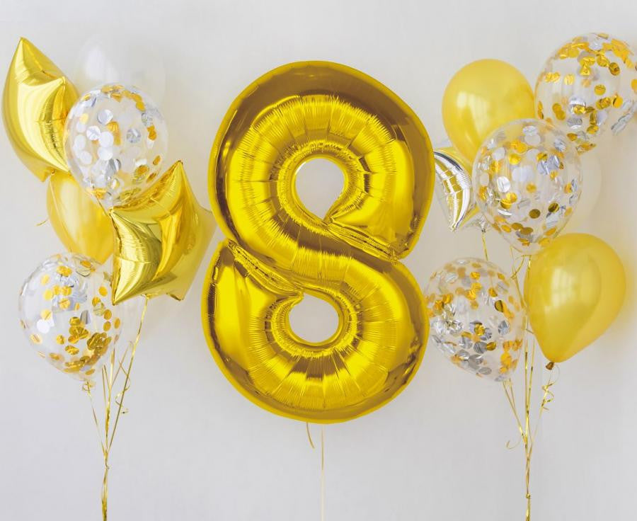 Folijas balons "Cipars Zelts" 92 cm