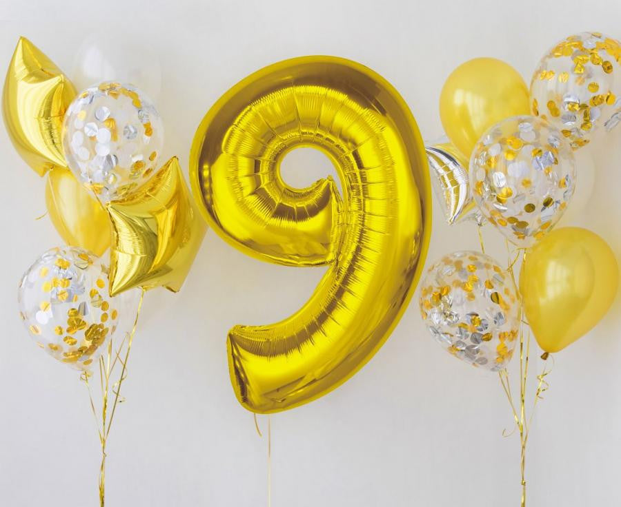 Folijas balons "Cipars 9", 92 cm