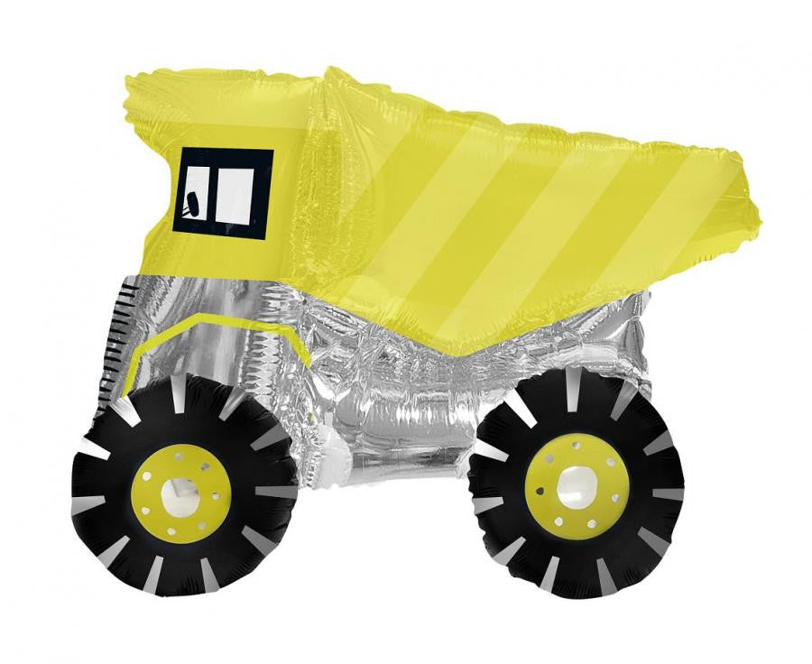 3D folijas balons "Dzelzs kravas automašīna" ar transportlīdzekļa ratiņiem, 72 cm